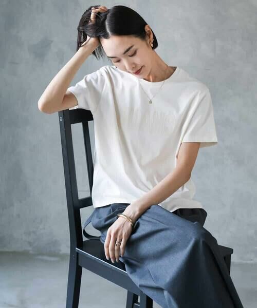 MICHEL KLEIN / ミッシェルクラン カットソー | フロッキーロゴTシャツ | 詳細23