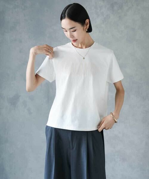 MICHEL KLEIN / ミッシェルクラン カットソー | フロッキーロゴTシャツ | 詳細24