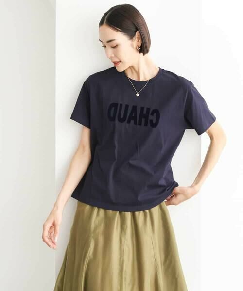 MICHEL KLEIN / ミッシェルクラン カットソー | フロッキーロゴTシャツ | 詳細7