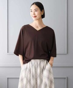 MICHEL KLEIN / ミッシェルクラン カットソー | ドルマンVネックトップス