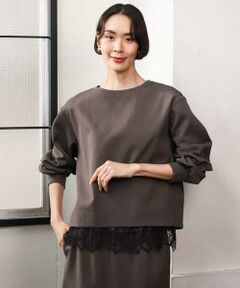MICHEL KLEIN / ミッシェルクラン シャツ・ブラウス | [セットアップ対応]ダンボールニットフォルムプルオーバー