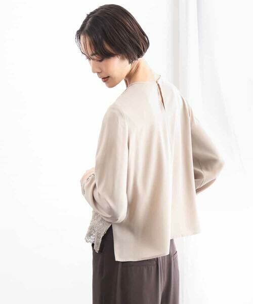 MICHEL KLEIN / ミッシェルクラン シャツ・ブラウス | フロントレースブラウス | 詳細7