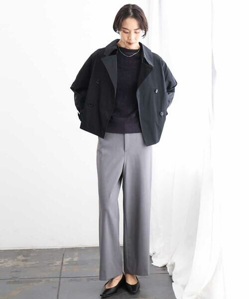 MICHEL KLEIN / ミッシェルクラン その他パンツ | [定番人気]ドライストレッチワイドパンツ | 詳細2