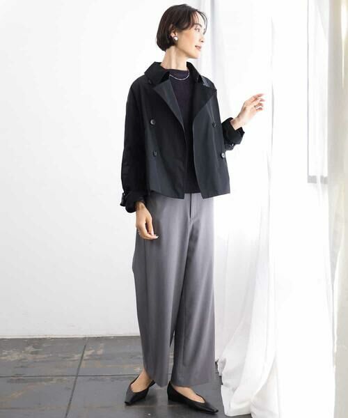 MICHEL KLEIN / ミッシェルクラン その他パンツ | [定番人気]ドライストレッチワイドパンツ | 詳細3