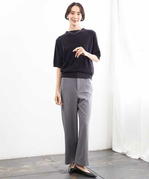 MICHEL KLEIN / ミッシェルクラン その他パンツ | [定番人気]ドライストレッチワイドパンツ | 詳細4