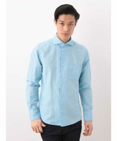 MICHEL KLEIN HOMME / ミッシェルクランオム シャツ・ブラウス | 【スペシャルプライス】コットンリネン鹿の子シャツ