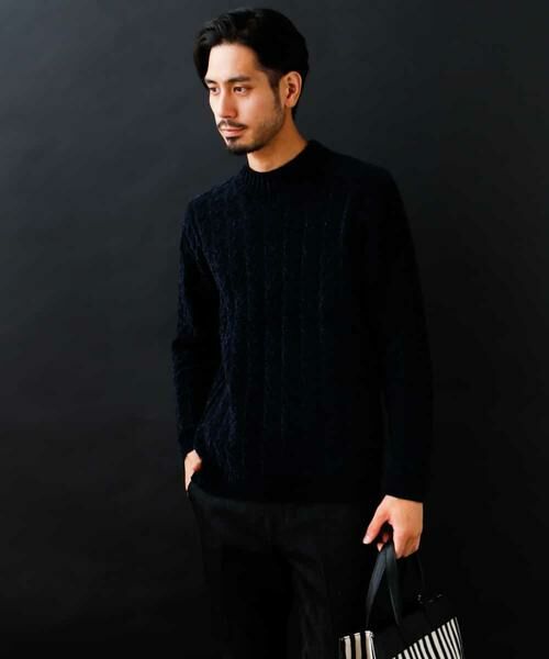 MICHEL KLEIN HOMME / ミッシェルクランオム ニット・セーター | 『Chenille yarn』ハイネックニット | 詳細8