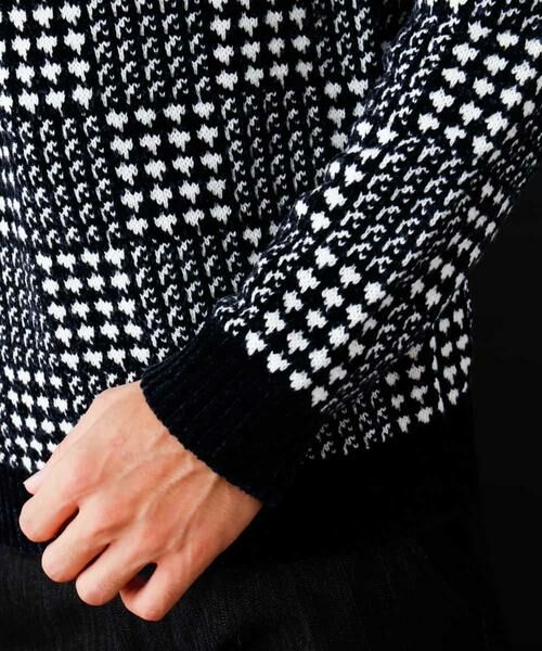 MICHEL KLEIN HOMME / ミッシェルクランオム ニット・セーター | 『Chenille yarn』デザインニット | 詳細5