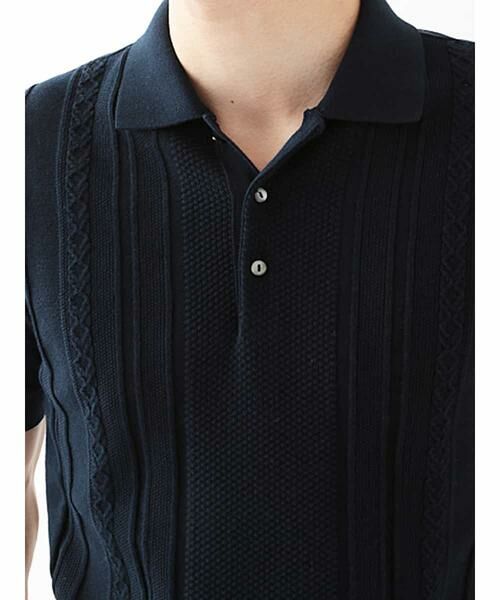 MICHEL KLEIN HOMME / ミッシェルクランオム シャツ・ブラウス | Hybrid Cut and sewn《Polo Shirt》 | 詳細3