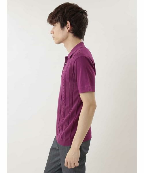 MICHEL KLEIN HOMME / ミッシェルクランオム シャツ・ブラウス | Hybrid Cut and sewn《Polo Shirt》 | 詳細8