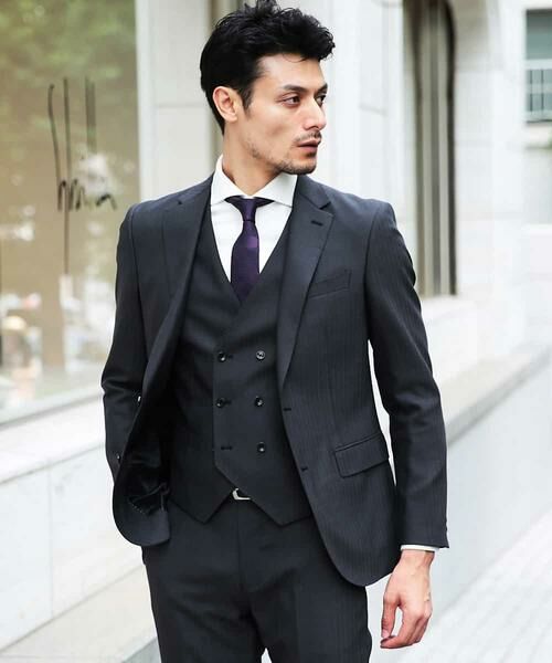 Herringbone Shadow Stripe Suit