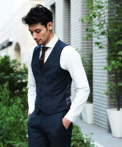 MICHEL KLEIN HOMME / ミッシェルクランオム その他アウター | ジレ（REDAシャドーチェック）