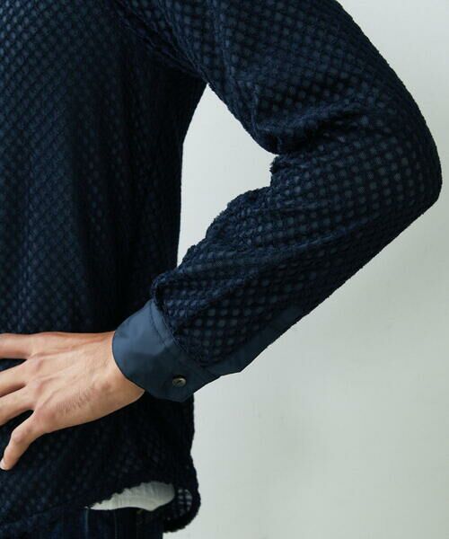 MICHEL KLEIN HOMME / ミッシェルクランオム シャツ・ブラウス | 《日本製》幾何柄ジャガードシャツ | 詳細10