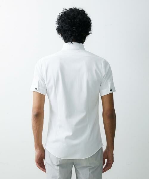 MICHEL KLEIN HOMME / ミッシェルクランオム シャツ・ブラウス | 【2023年モデル】《日本製》イージーケア半袖ドレスシャツ | 詳細7