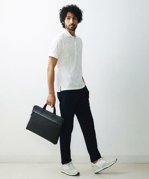 MICHEL KLEIN HOMME / ミッシェルクランオム カットソー | 《日本製》ボタニカル柄ポロシャツ | 詳細12