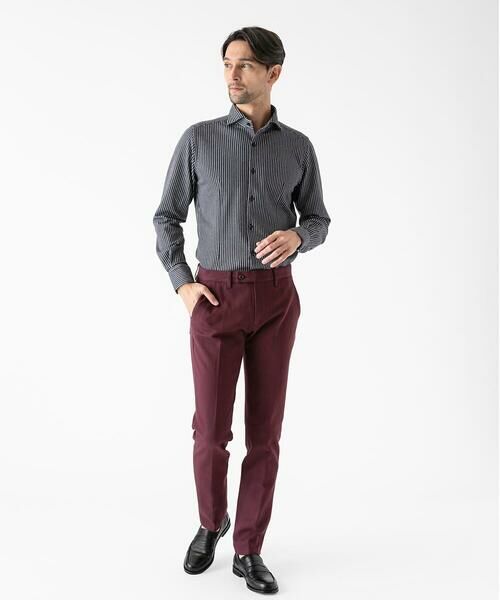 MICHEL KLEIN HOMME / ミッシェルクランオム チノ・ワークパンツ | 【撥水】プレビアシャンブレースラックスパンツ | 詳細10