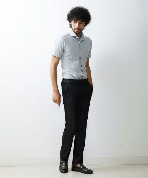 MICHEL KLEIN HOMME / ミッシェルクランオム チノ・ワークパンツ | 【撥水】プレビアシャンブレースラックスパンツ | 詳細17