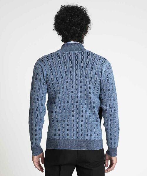 MICHEL KLEIN HOMME / ミッシェルクランオム ニット・セーター | 【2024年モデル】スタイリッシュジップアップセーター | 詳細4