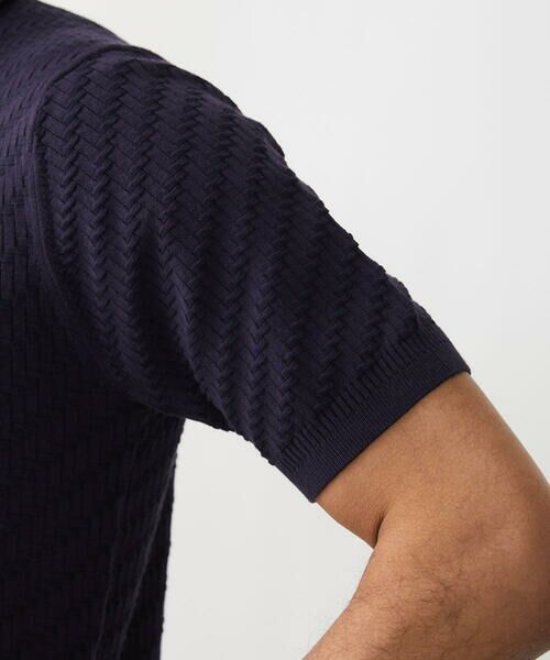 MICHEL KLEIN HOMME / ミッシェルクランオム ニット・セーター | 半袖ニットポロシャツ | 詳細6