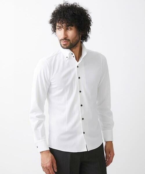 MICHEL KLEIN HOMME / ミッシェルクランオム シャツ・ブラウス | 《日本製》イージーケアーボタンダウン長袖シャツ | 詳細4