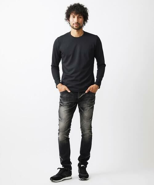 MICHEL KLEIN HOMME / ミッシェルクランオム カットソー | 【2024年モデル】ダブルフェイスクルーネック長袖カットソー | 詳細10