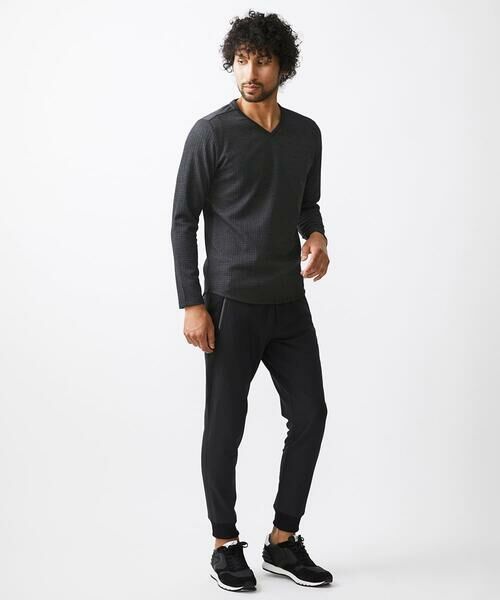 MICHEL KLEIN HOMME / ミッシェルクランオム カットソー | 《日本製》千鳥柄Vネック長袖カットソー | 詳細10