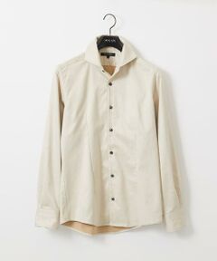 MICHEL KLEIN HOMME / ミッシェルクランオム シャツ・ブラウス | スエードストレッチ長袖シャツ