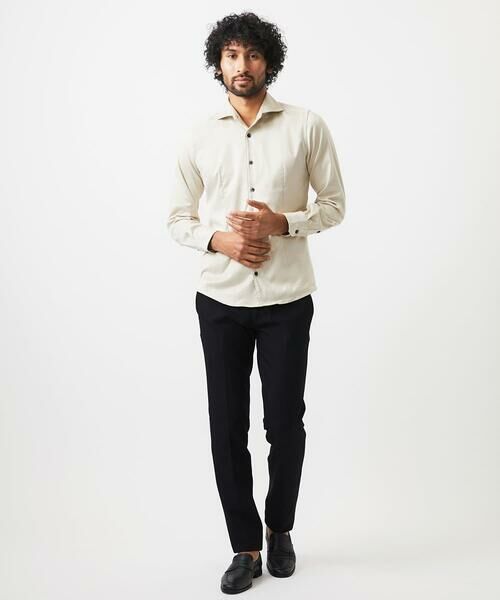 MICHEL KLEIN HOMME / ミッシェルクランオム シャツ・ブラウス | スエードストレッチ長袖シャツ | 詳細2