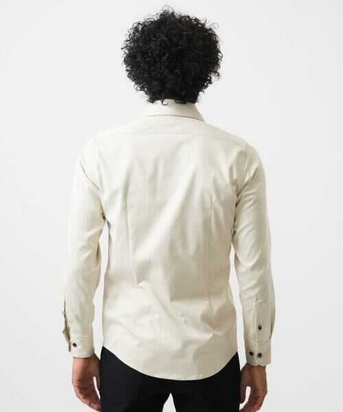 MICHEL KLEIN HOMME / ミッシェルクランオム シャツ・ブラウス | スエードストレッチ長袖シャツ | 詳細4