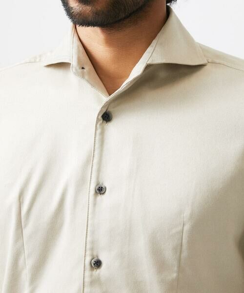 MICHEL KLEIN HOMME / ミッシェルクランオム シャツ・ブラウス | スエードストレッチ長袖シャツ | 詳細5