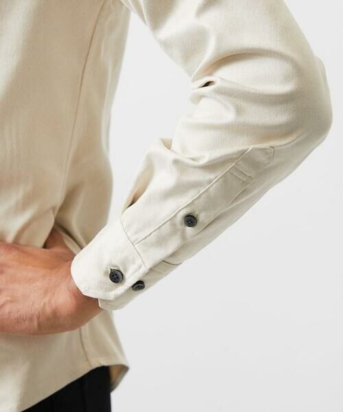 MICHEL KLEIN HOMME / ミッシェルクランオム シャツ・ブラウス | スエードストレッチ長袖シャツ | 詳細6