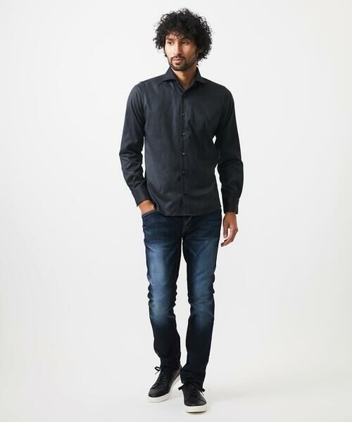 MICHEL KLEIN HOMME / ミッシェルクランオム シャツ・ブラウス | スエードストレッチ長袖シャツ | 詳細10