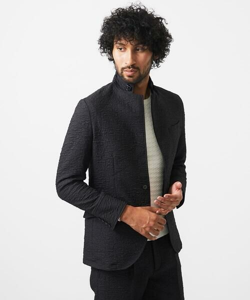 MICHEL KLEIN HOMME / ミッシェルクランオム テーラードジャケット | 【セットアップ】ジャガードコンバーチブルジャケット | 詳細1