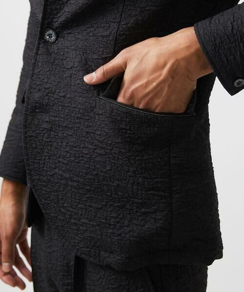 MICHEL KLEIN HOMME / ミッシェルクランオム テーラードジャケット | 【セットアップ】ジャガードコンバーチブルジャケット | 詳細12