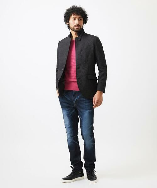 MICHEL KLEIN HOMME / ミッシェルクランオム テーラードジャケット | 【セットアップ】ジャガードコンバーチブルジャケット | 詳細4