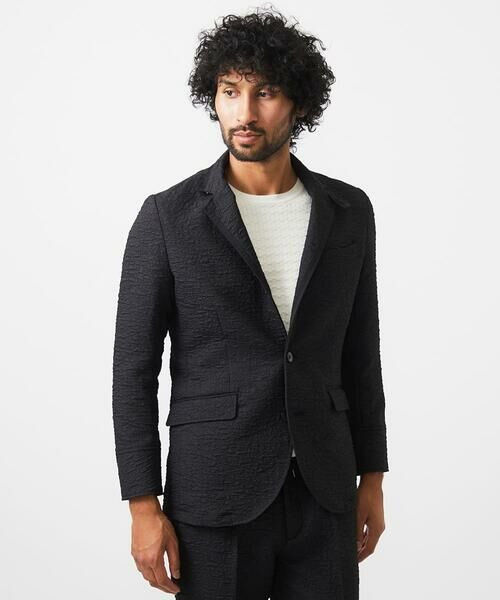 MICHEL KLEIN HOMME / ミッシェルクランオム テーラードジャケット | 【セットアップ】ジャガードコンバーチブルジャケット | 詳細5