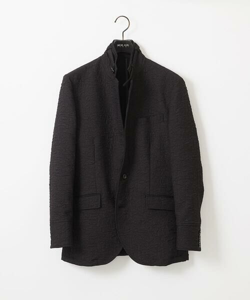 MICHEL KLEIN HOMME/ミッシェルクランオム ジャガードコンバーチブルジャケット セットアップ ブラック L MICHEL KLEIN HOMME/ミッシェルクランオム ジャガードコンバーチブルジャケット セットアップ ブラック L