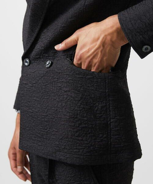 MICHEL KLEIN HOMME / ミッシェルクランオム テーラードジャケット | 【セットアップ】ジャガードダブルジャケット | 詳細10