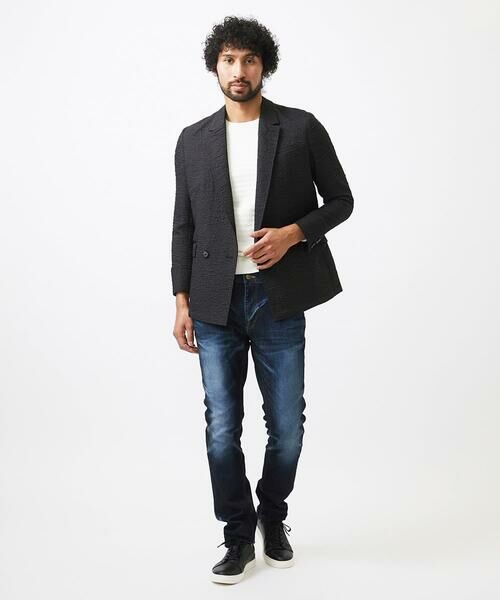 MICHEL KLEIN HOMME / ミッシェルクランオム テーラードジャケット | 【セットアップ】ジャガードダブルジャケット | 詳細3