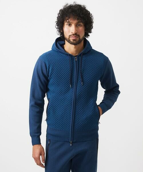 MICHEL KLEIN HOMME / ミッシェルクランオム パーカー | 【セットアップ】ニットZIPアップパーカー | 詳細12