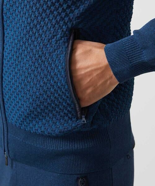 MICHEL KLEIN HOMME / ミッシェルクランオム パーカー | 【セットアップ】ニットZIPアップパーカー | 詳細4