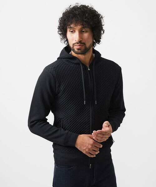 MICHEL KLEIN HOMME / ミッシェルクランオム パーカー | 【セットアップ】ニットZIPアップパーカー | 詳細17