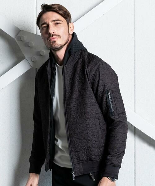 MICHEL KLEIN HOMME / ミッシェルクランオム その他アウター | 【セットアップ】ジャガードMA-1ブルゾン | 詳細2