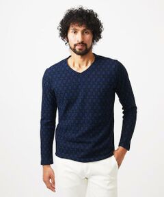 MICHEL KLEIN HOMME / ミッシェルクランオム カットソー | 《日本製》リンクスVネック長袖カットソー