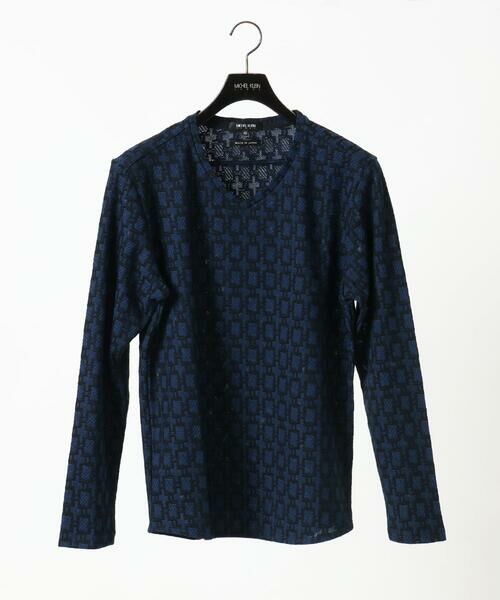 MICHEL KLEIN HOMME / ミッシェルクランオム カットソー | 《日本製》リンクスVネック長袖カットソー | 詳細10