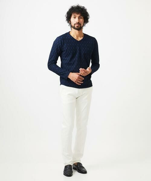 MICHEL KLEIN HOMME / ミッシェルクランオム カットソー | 《日本製》リンクスVネック長袖カットソー | 詳細8