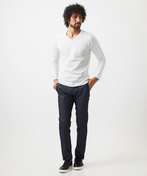 MICHEL KLEIN HOMME / ミッシェルクランオム カットソー | 《日本製》リンクスVネック長袖カットソー | 詳細11