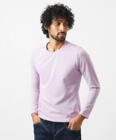 MICHEL KLEIN HOMME / ミッシェルクランオム カットソー | ダブルフェイスクルーネック長袖カットソー