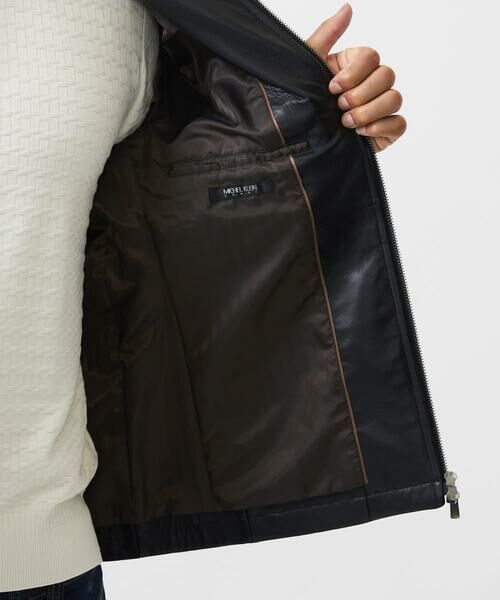 MICHEL KLEIN HOMME / ミッシェルクランオム その他アウター | ラムレザーブルゾン | 詳細11