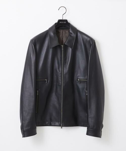 MICHEL KLEIN HOMME / ミッシェルクランオム その他アウター | ラムレザーブルゾン | 詳細12